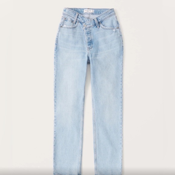 Abercrombie High Rise Curve Love Dad Jeans - Picture 10 of 11